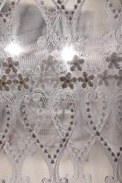 Elegant Tulle Curtain Home Decoration — Stock Photo, Image