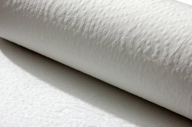 Beyaz rulo kağıt havlu arkaplan dokusu