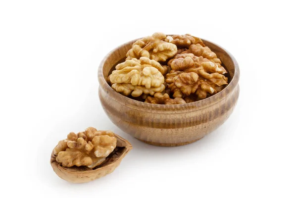 Čerstvé Organické Ořechy Talíři — Stock fotografie