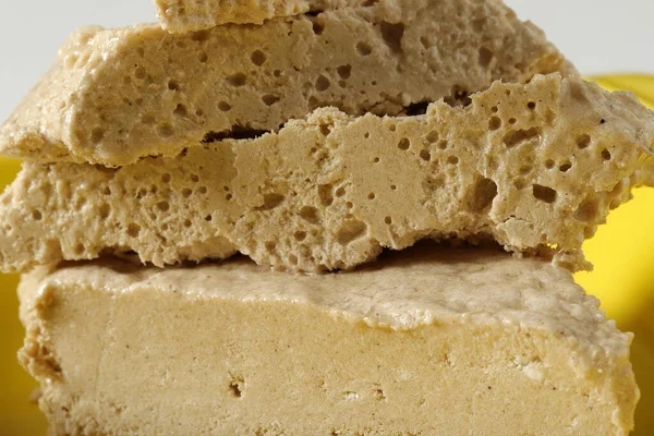 Traditional Turkish Halva Tahini — Stock Photo, Image