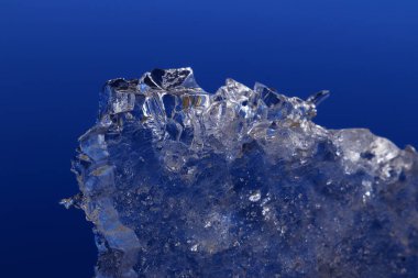 Kış dönemi. Arkaplan için buz dokusu.