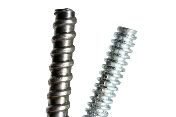 Newly Manufactured Large Screws Close — Stock Photo, Image