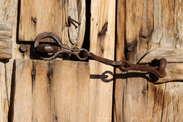 Old Wooden Door Countryside — Stock Photo, Image