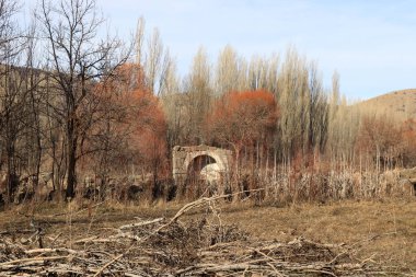 Eski taş çeşme. Taze dağ suları.