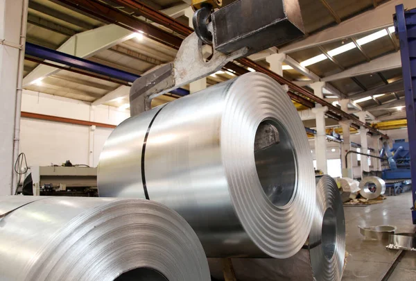 Producción Chapa Acero Aluminio —  Fotos de Stock