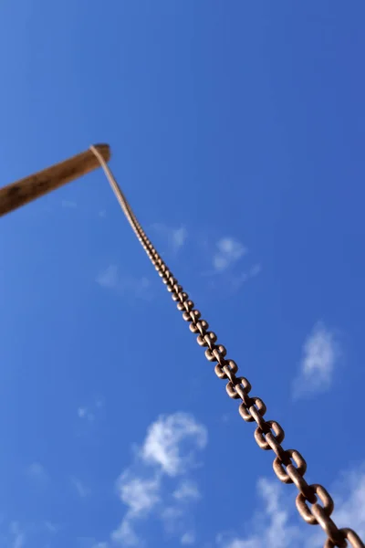 Stahlkette Den Himmel — Stockfoto