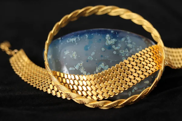 Agate Bleu Pierre Bracelets — Photo