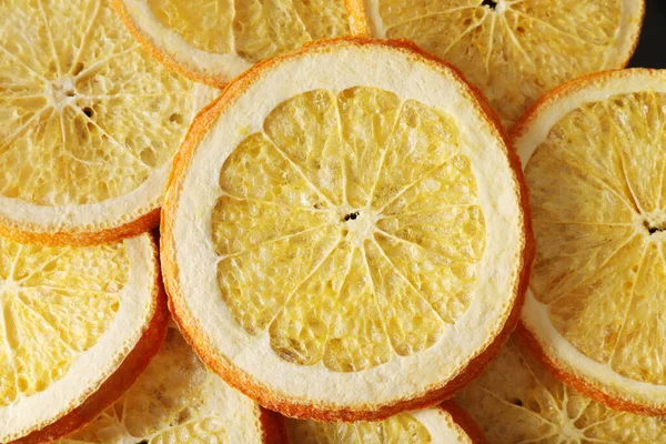 Παγωμένες Και Αποξηραμένες Φέτες Πορτοκαλιού — Φωτογραφία Αρχείου