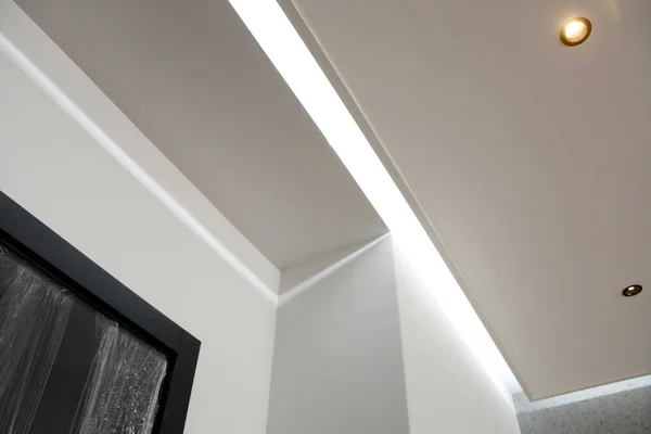 现代室内照明 Led照明系统 — 图库照片