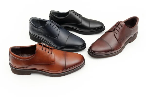 Klasik Modern Deri Erkek Ayakkabıları — Stok fotoğraf