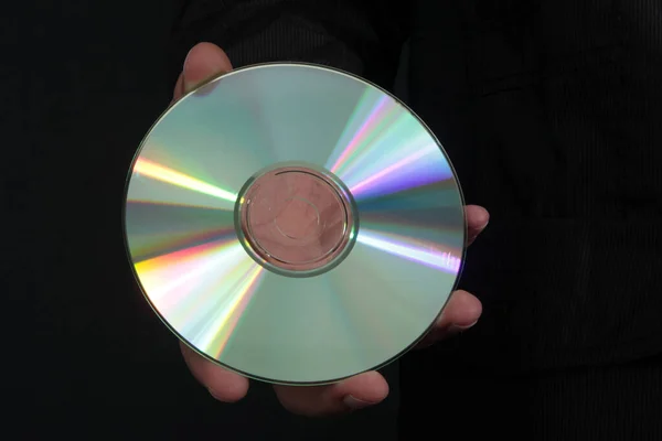 Oder Dvd Schwarzer Hintergrund — Stockfoto