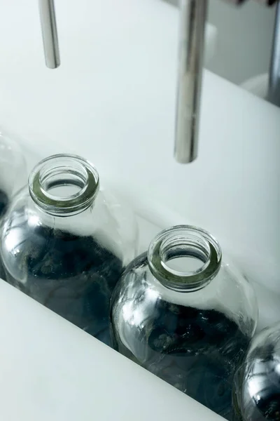 Close Pharmaceutical Production Line Stand — Stock Photo, Image