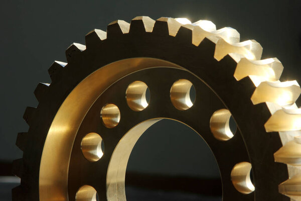 Gear wheels studio shoot industrial background