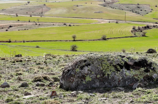 Tierras Cultivadas Montaña Paisaje Fondo Textura — Foto de Stock