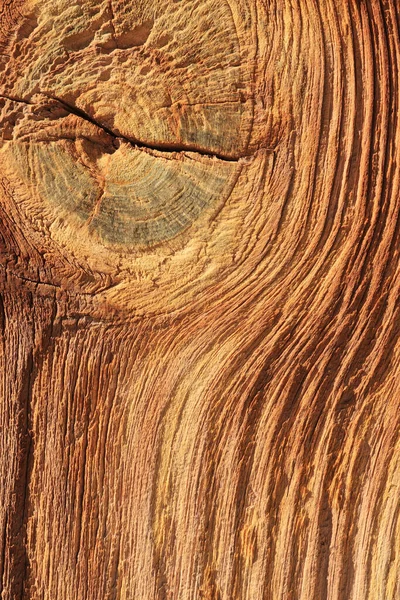 Stara Drewniana Deska Węzłem Drewnianym Tle Lub Tekstury — Zdjęcie stockowe