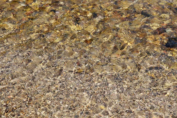 Clear Water Flowing Pebbles Creek — Stock Photo, Image