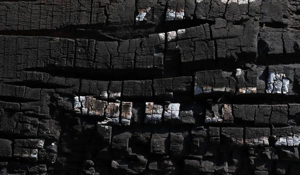 Spalovaná Textura Dřeva Černé Pozadí — Stock fotografie