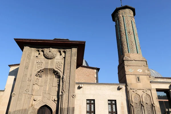 Ince Minareli Medrese Slender Minaret Madrasah Konya Turecko — Stock fotografie