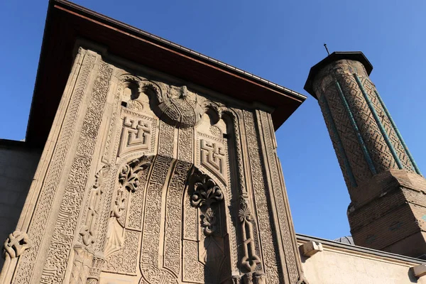 Ince Minareli Medrese Madrasah Minaret Mince Konya Turquie — Photo