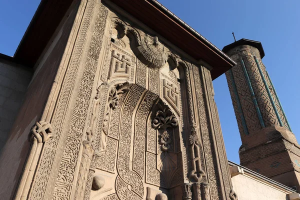 Ince Minareli Medrese Smal Minaret Madrasah Konya Turkiet — Stockfoto