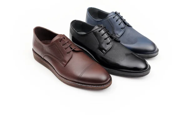 Classic Modern Leather Men Shoes — Stock Photo, Image