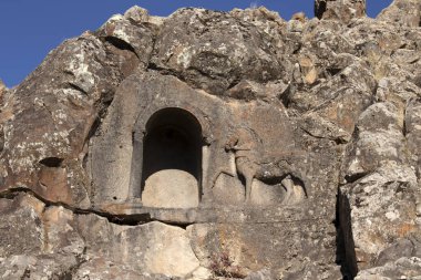 Kings Tomb Turkey 'de. Hitit anıtı. Beysehir Türkiye.