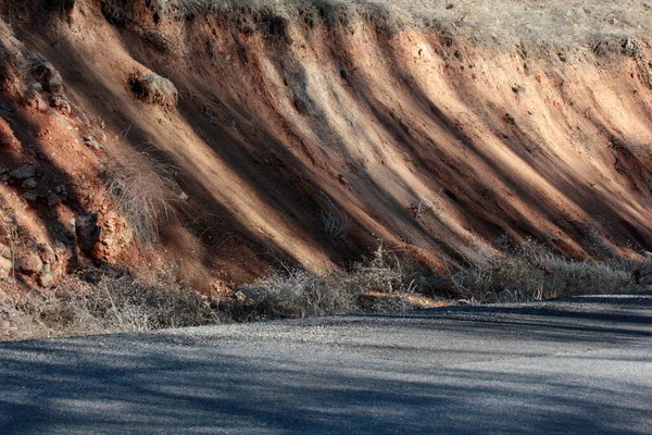 Soil Erosion Roadside — Stock Photo, Image