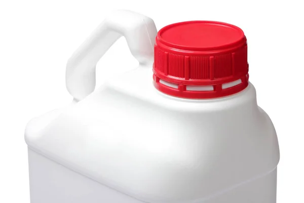 Червона Шапка Білий Пластиковий Контейнер — стокове фото
