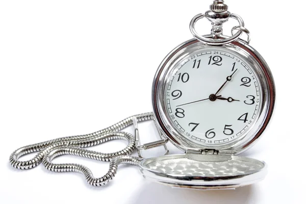 Pocket watch on white — Stock Photo, Image