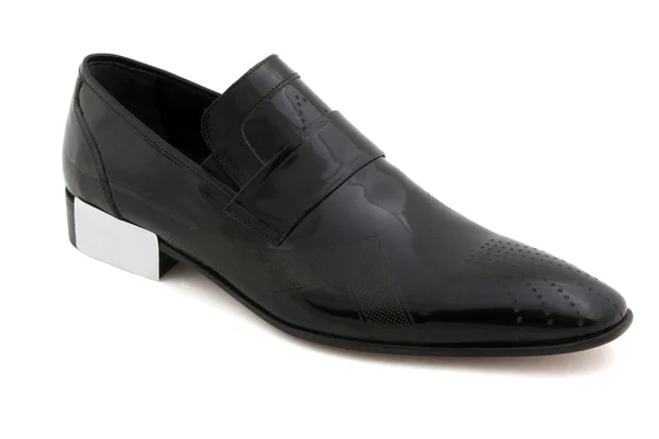 Mannenmode met schoenen op wit — Stockfoto