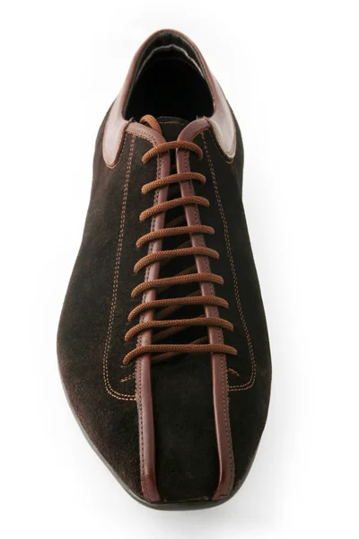 Mužský módní boty na bílém pozadí — Stock fotografie