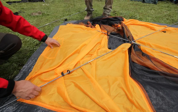 Camping tält — Stockfoto