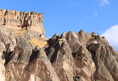 Merkez Anadolu 'daki Kapadokya' da benzersiz jeolojik oluşumlar Selime Aksaray Türkiye