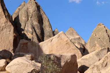 Merkez Anadolu 'daki Kapadokya' da benzersiz jeolojik oluşumlar Selime Aksaray Türkiye