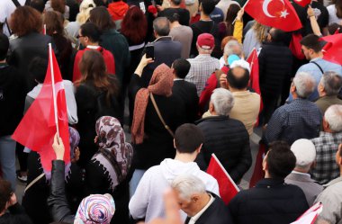 Türkiye 'nin Konya kentinde düzenlenen mitinge ait fotoğraflar