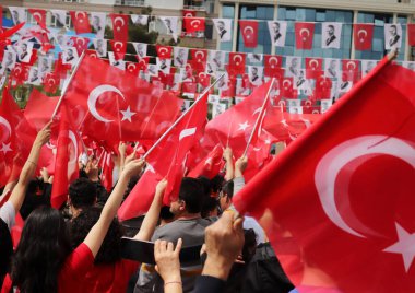 Türkiye 'nin Konya kentinde düzenlenen mitinge ait fotoğraflar