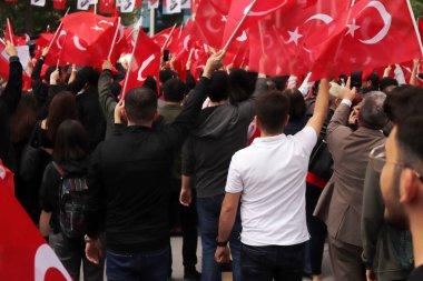 Türkiye 'nin Konya kentinde düzenlenen mitinge ait fotoğraflar