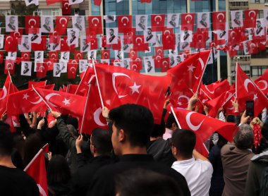 Türkiye 'nin Konya kentinde düzenlenen mitinge ait fotoğraflar