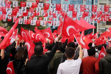 Türkiye 'nin Konya kentinde düzenlenen mitinge ait fotoğraflar