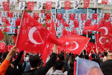 Türkiye 'nin Konya kentinde düzenlenen mitinge ait fotoğraflar