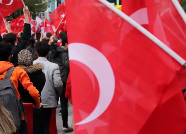 Türkiye 'nin Konya kentinde düzenlenen mitinge ait fotoğraflar