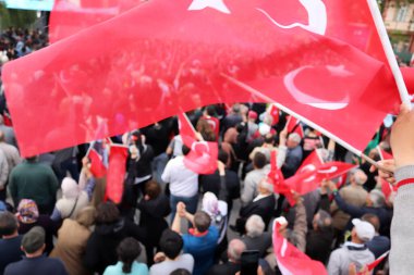 Türkiye 'nin Konya kentinde düzenlenen mitinge ait fotoğraflar