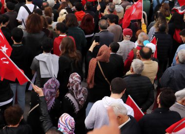 Türkiye 'nin Konya kentinde düzenlenen mitinge ait fotoğraflar