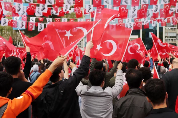 Türkiye 'nin Konya kentinde düzenlenen mitinge ait fotoğraflar