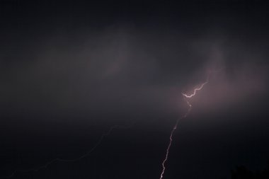 gökyüzünde elektrik deşarj