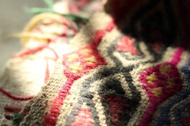 Göçebe kilim dokuma keçi saç