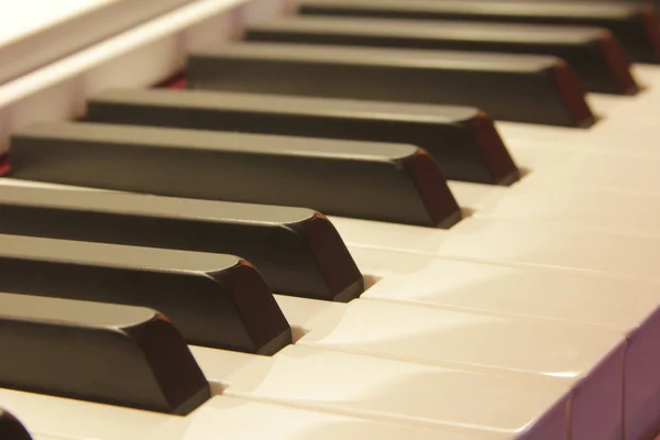 Plan rapproché du clavier de piano — Photo
