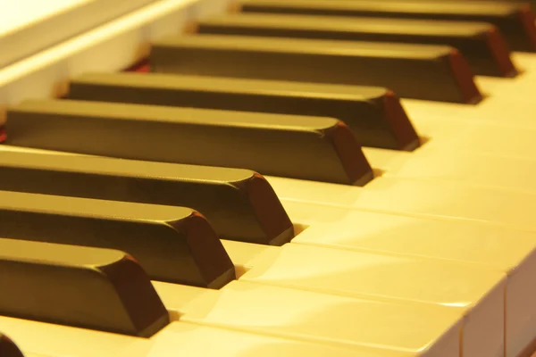 Plan rapproché du clavier de piano — Photo