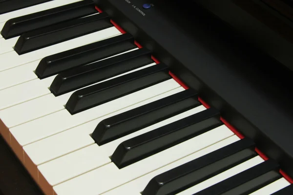 Plan rapproché du clavier de piano — Photo