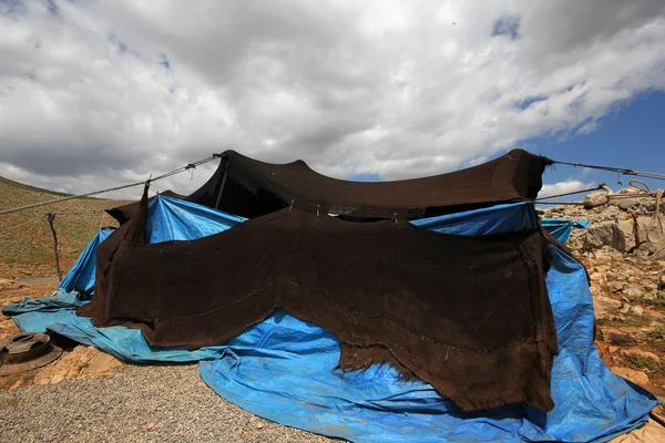 Nomadic tents from goat hair — Stock Photo, Image